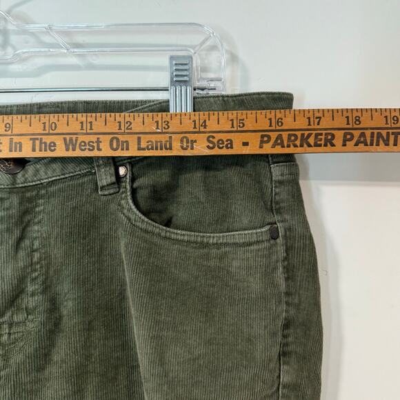 Stio Women's Rivet Cord Pants Corduroy Stretch Green 10 Reg Slim Skinny - Picture 4 of 10